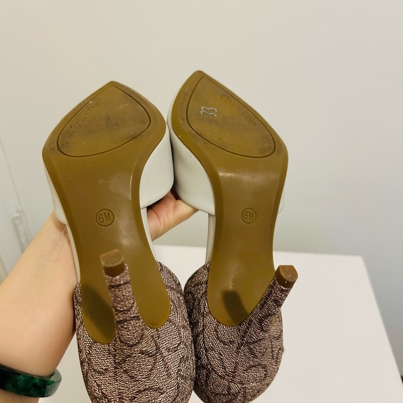 ECU Calvin Klein Cream and Brown Women's Heels size 6 - Picture 6 of 6